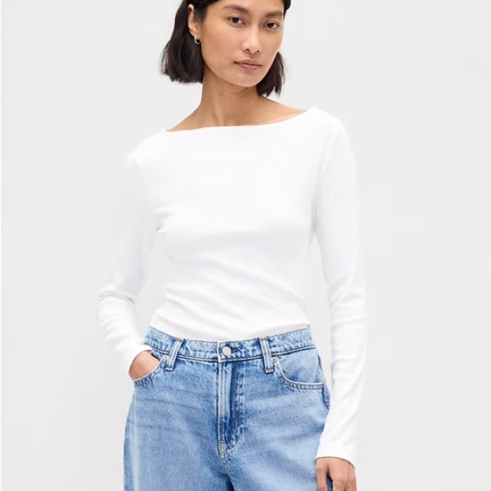 Gap Modern Boatneck Tee - Picture 2 of 10